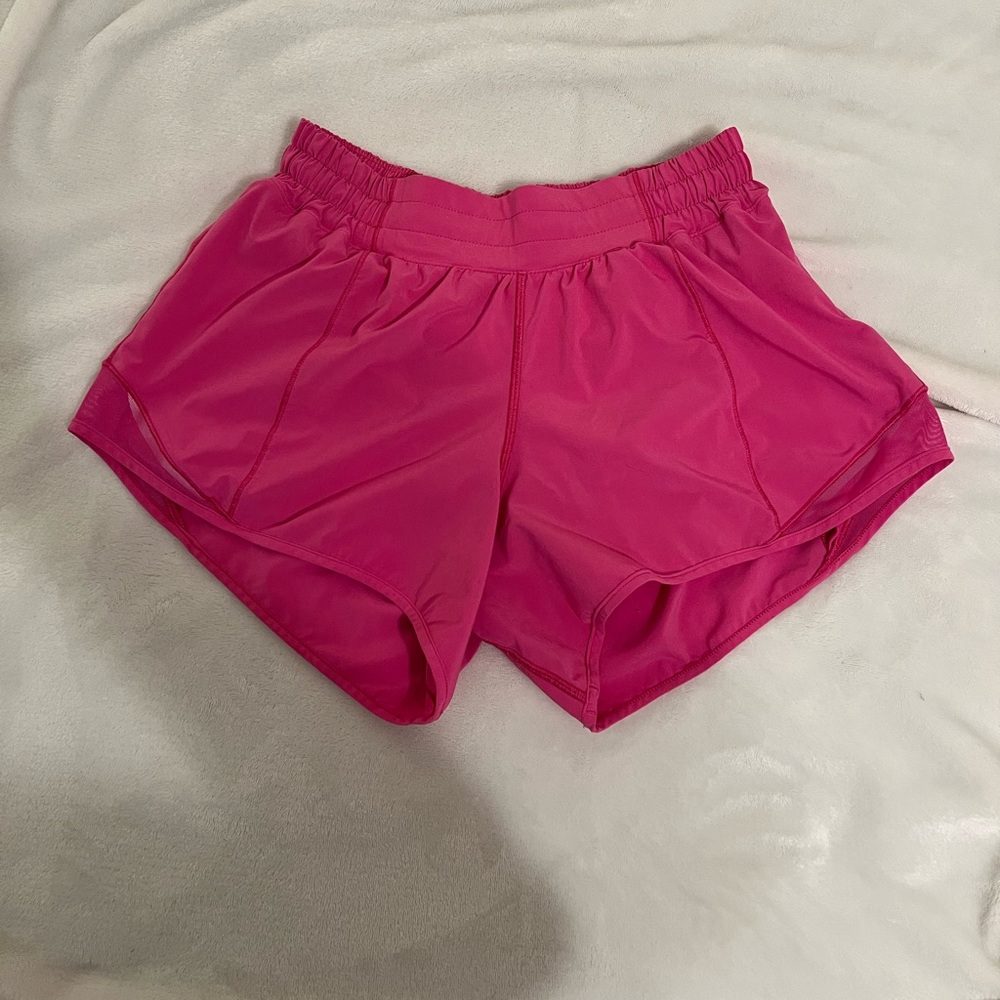 Pink Lululemon Shorts size 6!